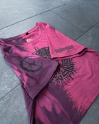 *1of1* Big circle croptop - Bleach-dyed SIZE M