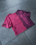 *1of1* Big circle croptop - Bleach-dyed SIZE M