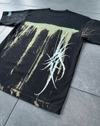 *1of1* Small circle Tee - Bleach-dyed SIZE M
