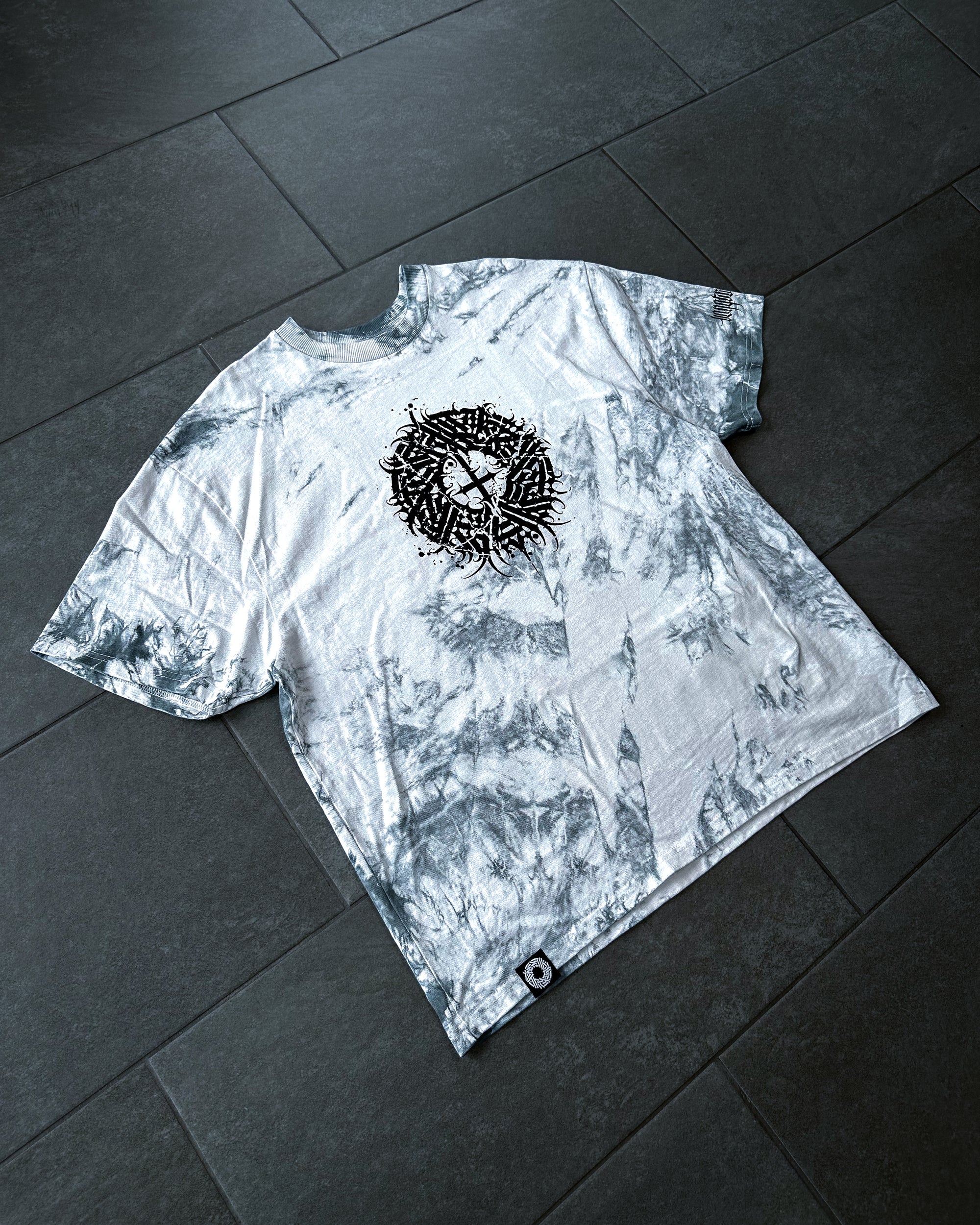 *1of1* Big circle Tee - Hand-dyed SIZE L *HEAVY OVERSIZED*300GSM*