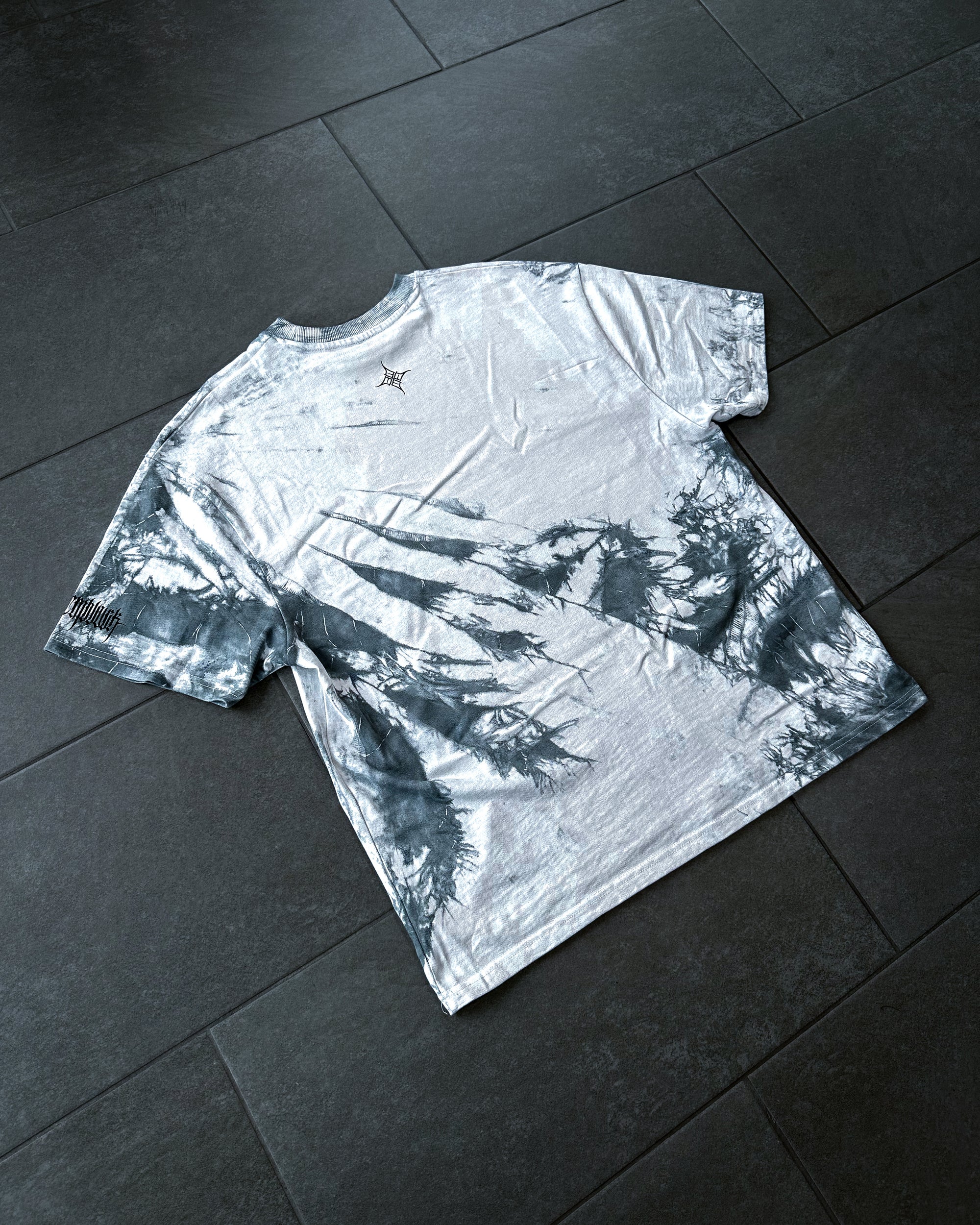 *1of1* Big circle Tee - Hand-dyed SIZE L *HEAVY OVERSIZED*300GSM*