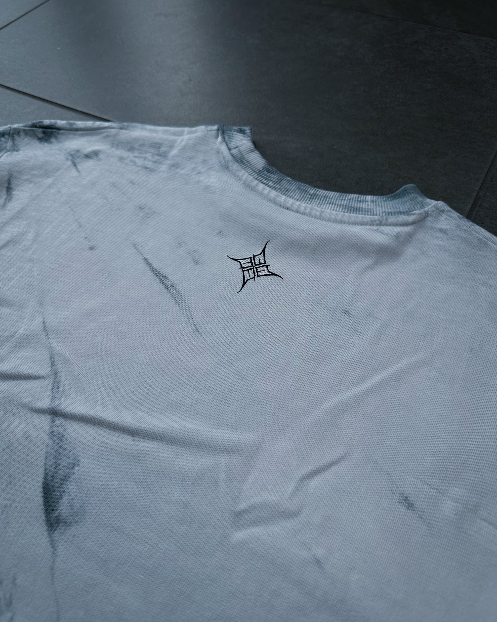 *1of1* Big circle Tee - Hand-dyed SIZE L *HEAVY OVERSIZED*300GSM*