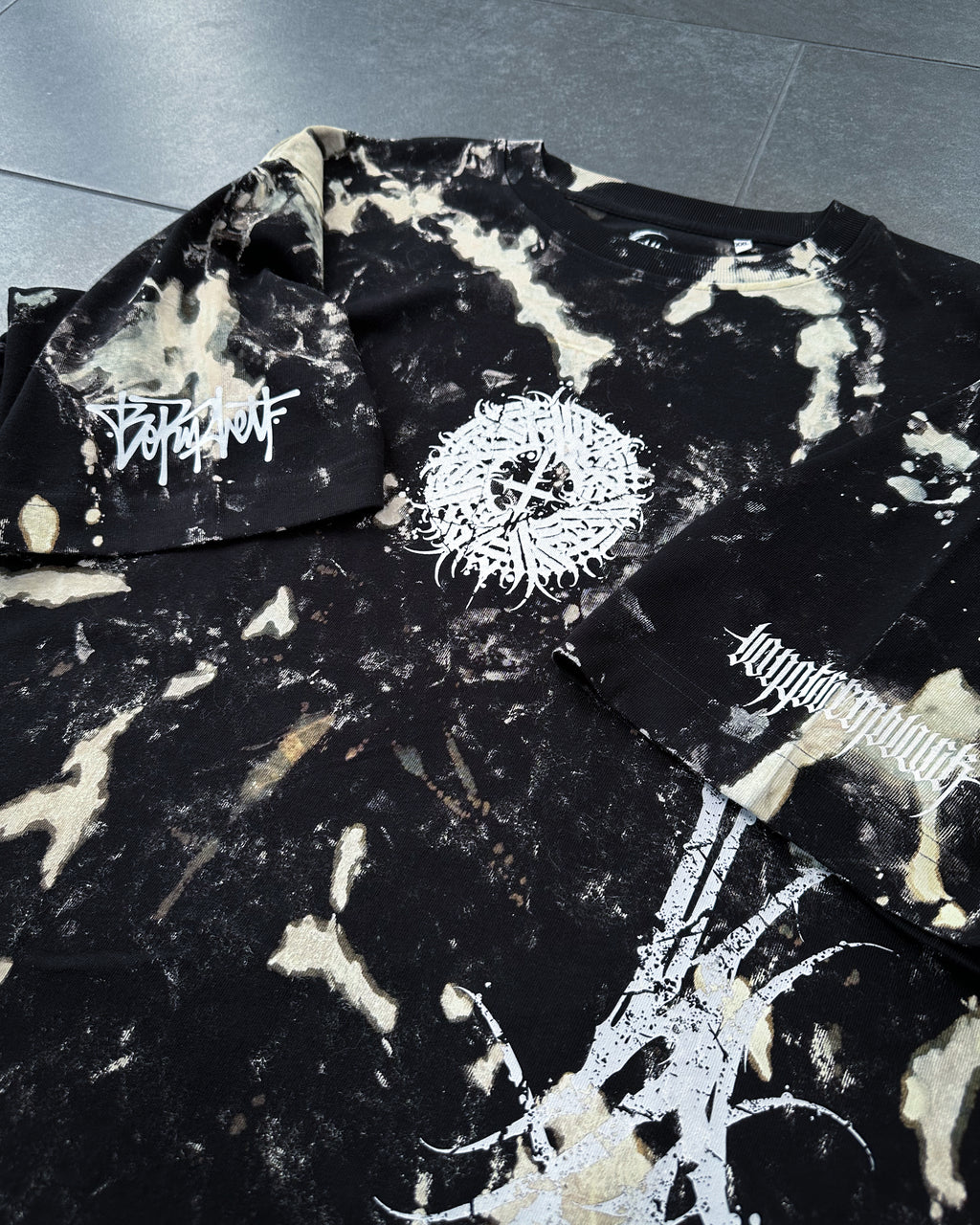 *1of1* Small circle Tee - Hand-printed SIZE XXL