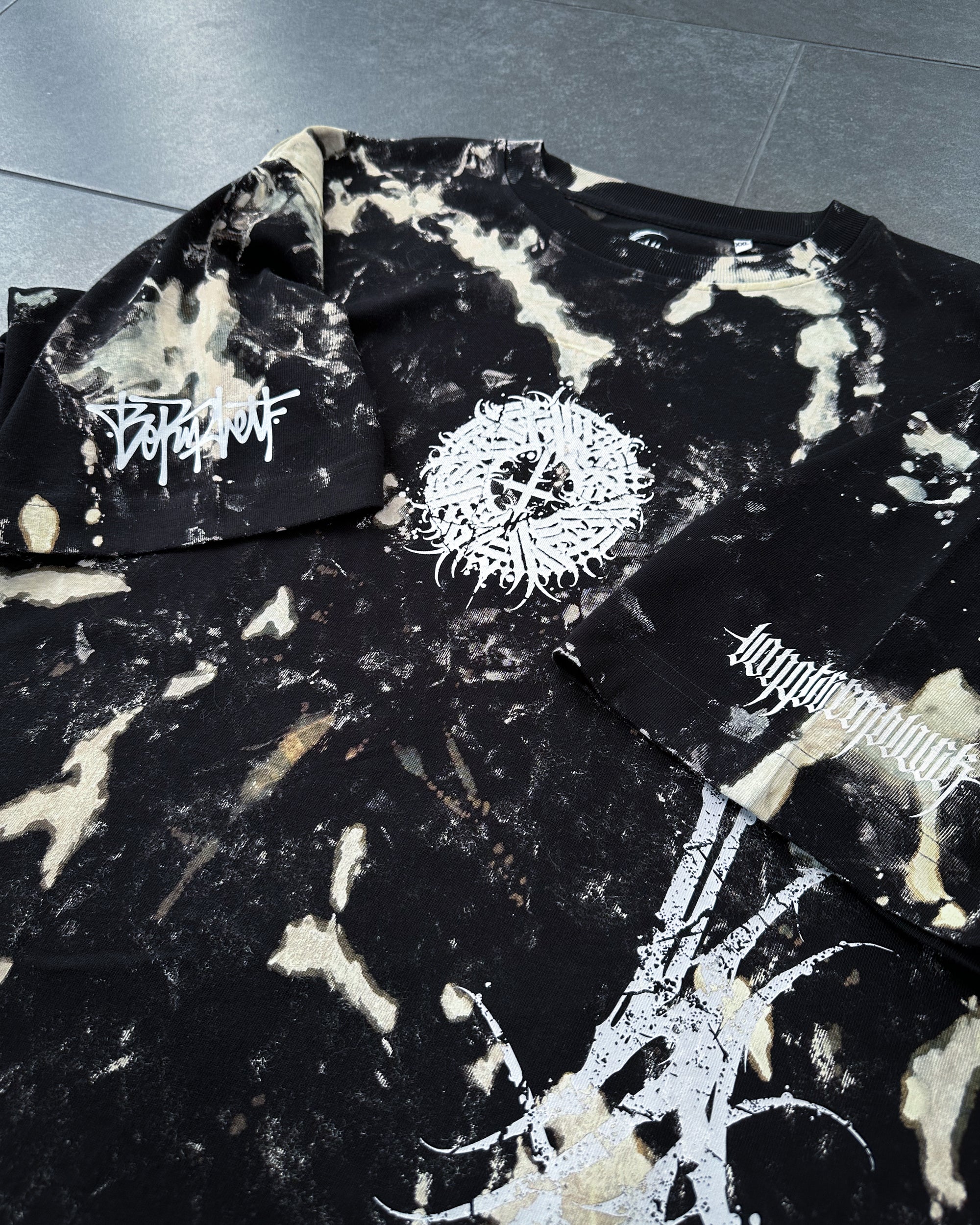 *1of1* Small circle Tee - Hand-printed SIZE XXL