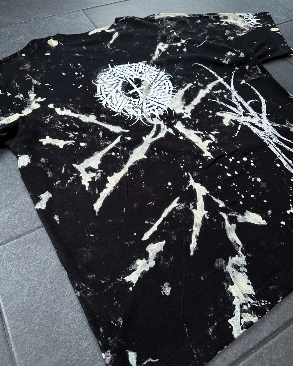 *1of1* Small circle Tee - Hand-printed SIZE XXL