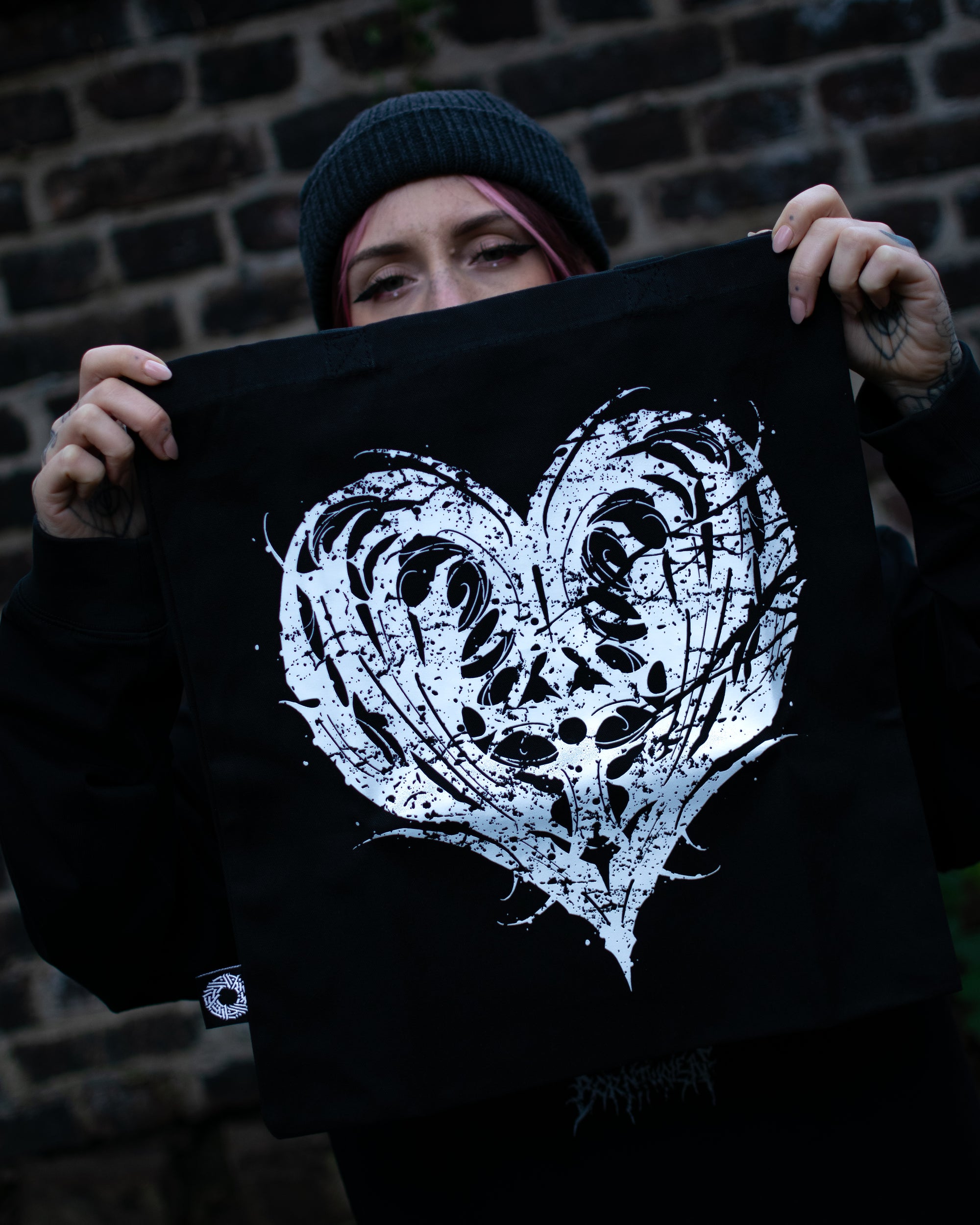 Tote bag - Darklettering heart