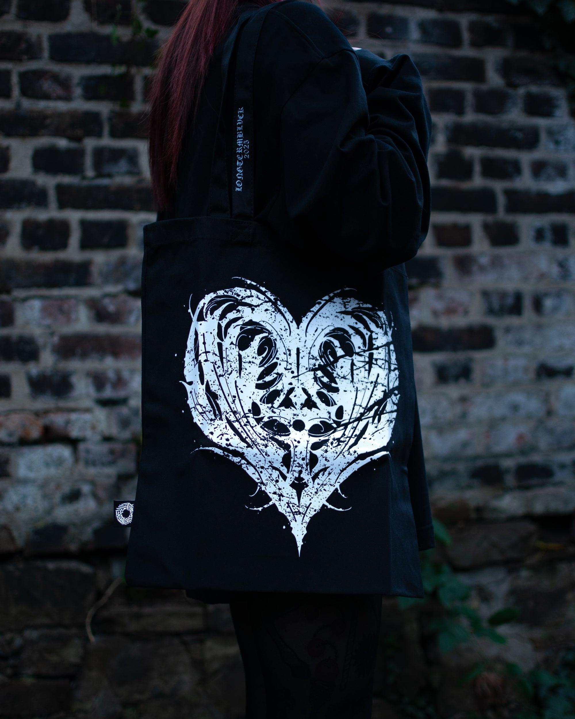 Tote bag - Darklettering heart